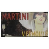 Martini Vermouth Wood Wall Sign - 29.5" x 15"