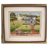 Framed Signed Original Painting - 14.5" x 12.5"