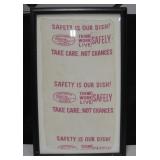 Framed California Zephyr Co. Safety Fabric Ad
