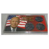 3 In Case, 1971-78 Eisenhower Dollar Collection