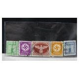 5 - World War II German Postage Stamps