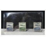 3 - World War II German Zeppelin Stamps