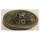 Keith Smykal & Co. Solid Brass JC Belt Buckle