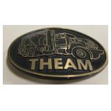 Dyna Buckle Solid Brass Trucker Theam Belt Buckle