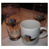 3 Indianapolis Motor Speedway Cup & Glasses