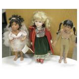 Lot Of 3 Dolls - Tallest Is 16"