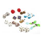 10 Pr. Festive & Decorative Costume Earrings