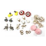 10 pr. Festive / Fine Lady Costume Earrings