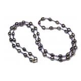 Costume Purple Hue Cultured Pearl Necklace