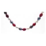 Festive Polychrome Beaded Necklace