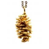 Alder Bush Gold Plated Cone Pendant