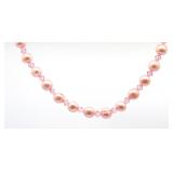 Pink Hues Cultured Pearl Bead Necklace