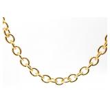 Italian Bronzo Gold Tone Chain Necklace