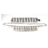 Village Figural & Sun Metal Necklace / Bracelet