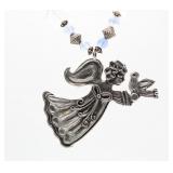 Angel Form w/ Stars & Hearts Necklace