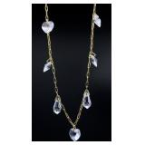 Heart & Pendulum Petite Glass Necklace