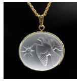 Spirit of the Sky Frosted Glass Pendant