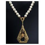 JBK Egyptian Goddess Gold Tone Pendant