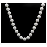 Faux Glass Pearl Fine Lady Formal Necklace