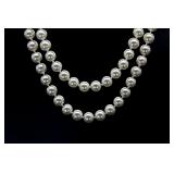 KJL Faux White Pearl & Gold Tone Necklace