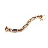 Faux Gem Inlay Costume Bracelet