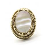 Whiting & Davis Mother of Pearl Ring
