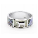 S.W. / N.A. Style Abalone & Bear Form Ring