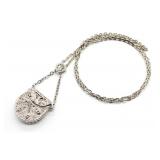 VNTG Purse Form Pill Box Necklace