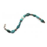 S.W. / N.A. Turquoise & Bead Bracelet