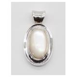Mother of Pearl Oval Form Pendant