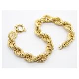 Gold Tone Spiral Form Bracelet
