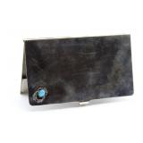 Vintage Turquoise Inlay Card Holder