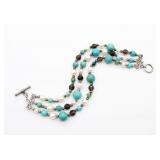 Southwest Turquoise & Pearl Bracelet