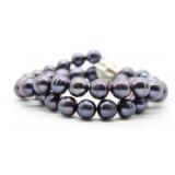 Purple Circle Baroque Pearl Necklace