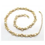JBK Gold Plated & Pearl Necklace