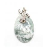 Tree Agate Styled Figure Pendant