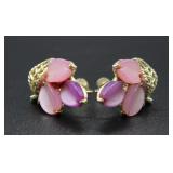 VNTG Pink & Purple Lisner Earrings