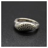 Granulated Sterling Silver Ring