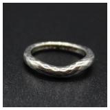 Sterling Silver Hammered Style Ring