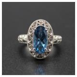 Tacori IV Faux Topaz Gem Ring