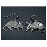 Sterling Silver AJM Armadillo Earrings