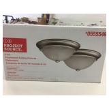 New 2 Pack Flush Mount Ceiling Light Fixtures