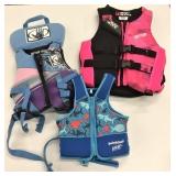 3 Child/Youth/Infant Lightly Used Life Jackets