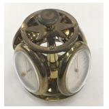 Vintage Birks Rotating Multi-Fuction Brass Clock