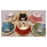 6 Excellent Condition Aynsley Cups & Saucers