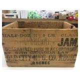 Vintage Strawberry Jam Wooden Box 15x10x9"