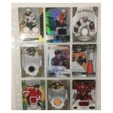 9 NHL Patch & Autograph Cards