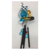 Owl Windchime w/LED Solar Light