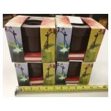 4 Small Brown LED Planters