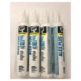4 Tubs Dap Alex Plus Clear Acrylic Latex Caulk